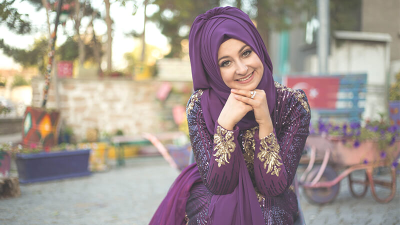 Model Baju Gamis Terbaru - Busana Muslim Ungu